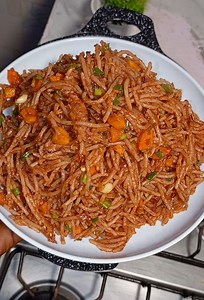 16K views · 1.1K reactions | Jollof spaghetti recipe (in one minute video length) | Chef NutriBites | Facebook