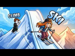 I Built a Mountain to Ski in Roblox!