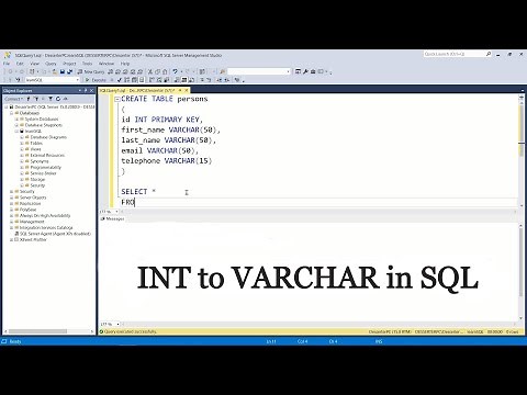 How to CHANGE COLUMN TYPE INT to VARCHAR in SQL