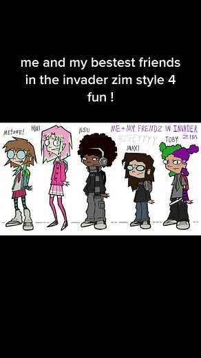 i found a few concept art sheets and adult/teen lineups on tumblr so i studied some of them ! and made this ! it was fun #invaderzim #invadertok #zim #invaderzimfanart #invaderzimart #art #speedpaint #fyp #foryou #fyppppppppppppppppppppppp