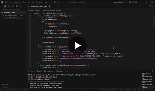 Java Number Guessing Game with Multi-Round Play and Input Validation | Muhammmad Talha posted on the topic | LinkedIn