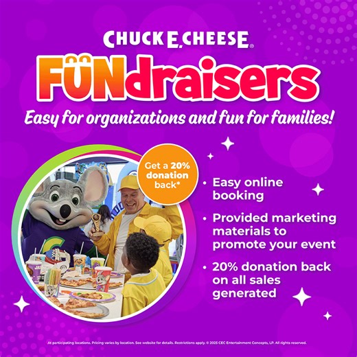 38K views · 48 reactions | From soccer teams to dance squads to school clubs - booking a FUNdraiser at Chuck E. Cheese is a win for everyone!  Here's how to get started: https://www.chuckecheese.com/events/fundraisers/ | Chuck E. Cheese | Facebook