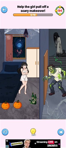 Help the girl pull up off a scary makeover #brainy #prankster #brain #games @AkGamerop753