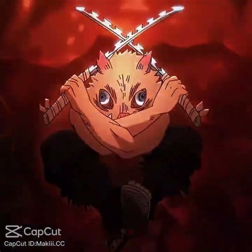 Inosuke came from death 🤣🔥 #demonslayer