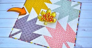 DIY Quilted Fall Maple Leaf Table Topper Tutorial