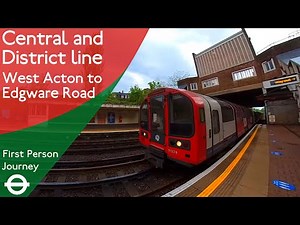 London Underground First Person Journey - West Acton to Edgware Road via Notting Hill Gate