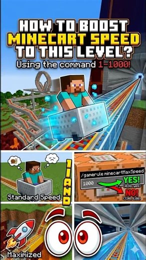 How to max out minecart speed?