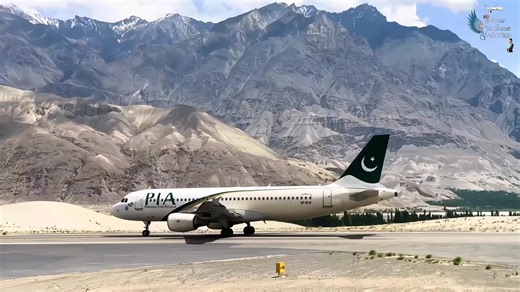 Pakistan International Airlines A320 Takeoff from Skardu
