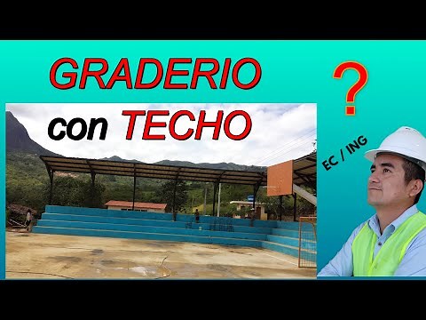 ¡PROYECTO REAL! Graderío con techo para cancha deportiva – Proceso completo