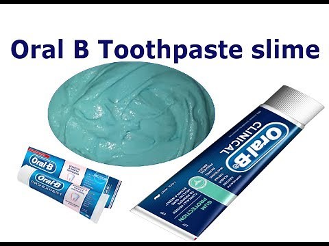 Oral B Toothpaste Slime with sugar !!! NO GLUE, NO BORAX, 2 Ingredients Toothpaste Slime
