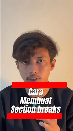 How to separate section breaks in Word