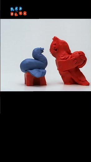 Red & Blue — Blue Turns Into a Lion 🦁