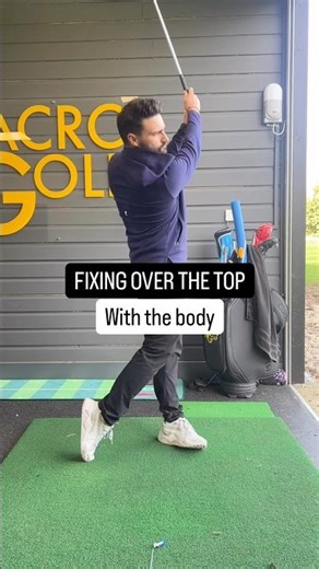 Fix your over the top move, from the root cause. #golfswing #macrogolf