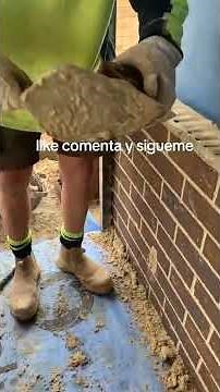 como pegar tabique aparente tutorial para embarrar la mezcla y pegado de tabique block o galleta