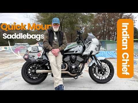 2024 Indian Sport Chief Viking Quick-Disconnect Motorcycle Saddlebags | Lockable Hard Bags Review