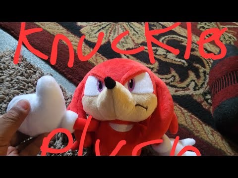 Unboxing a knuckles plush