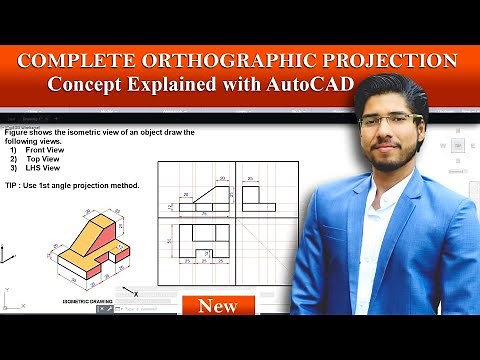 Mind Luster - Learn ORTHOGRAPHIC PROJECTION IN ENGINEERING DRAWING IN AutoCAD