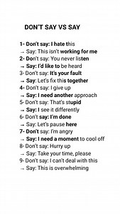 DON’T SAY VS SAY Stop reacting. Start responding. Your words decide the outcome. 💬✨ | Speak Smart Global