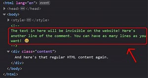 کامنت در html (آموزش به زبان ساده)