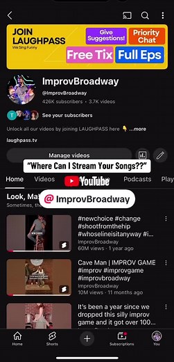 Discover All 64 Improv Songs on Our YouTube Channel