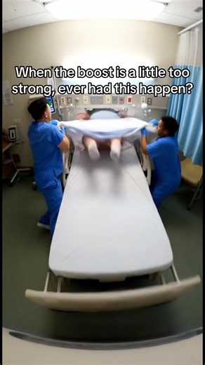 Just a nursing skit about two nurses boosting a patient a little too hard. #fyp #relatablenurse #nursesoftiktok #nurse #nurselife
