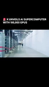 Artificial Intelligence | AI on Instagram: ""X has just launched an unprecedented AI supercomputer, equipped with more than 100,000 GPUs, extensive storage capabilities in exabytes, and incredibly high-speed networking. Each computing hall within this facility houses around 25,000 GPUs, along with necessary storage and fiber optic connections, all intricately linked to form a powerhouse of computation. The deployment of these advanced, liquid-cooled NVIDIA AI racks by Supermicro marks a new era 
