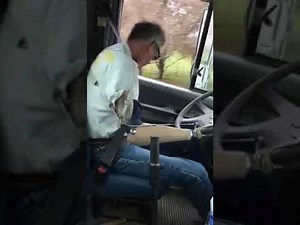 A Double Amputee Man Is Driving His Truck With The Help Of Prosthetic Hook.