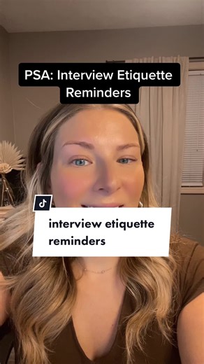 Interview Etiquette Reminders for Job Seekers