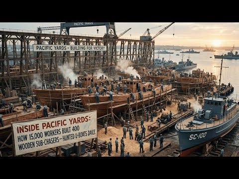 Inside Pacific Yards How 15,000 Workers Built 400 Wooden Sub Chasers — Hunted U Boats Daily