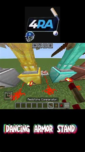 minecraft dancing armor stand #shorts