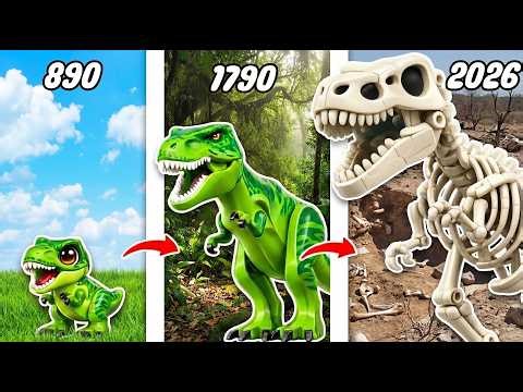 I Recreated LEGO T-rex Life Cycle… From Birth to Fossil | Dino Bricks