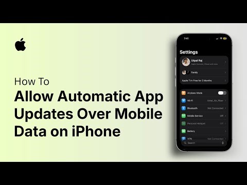 How to Allow Automatic App Updates Over Mobile Data on iPhone