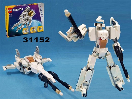 LEGO MOC-214465 Transformer  Brainstorm/ Cybertronian jet using LEGO  31152: Space Astronaut (Creator > Creator 3-in-1 2025)