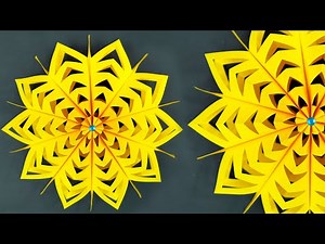 ❄️✨ Amazing 3D Paper Snowflake Making for Christmas | Easy DIY Decoration 🎄