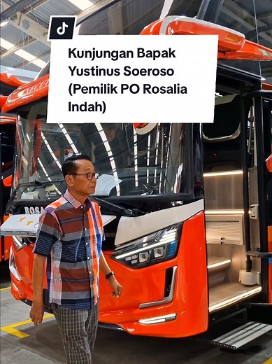 Kunjungan Yustinus Soeroso ke Karoseri Laksana