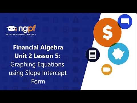 Graphing Lines - Financial Algebra: Unit 2 Lesson 5