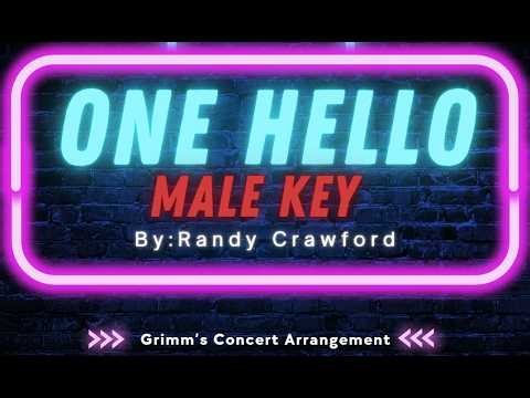 One Hello by Randy Crawford (Karaoke) Male Key