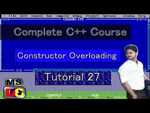 constructor overloading in C++ || Turbo C++ tutorials For Beginners || C++ Full Course