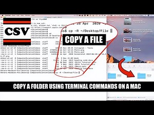 How to COPY a Folder Using Terminal Commands On a Mac - Basic Tutorial | New