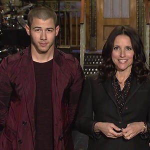 Julia Louis-Dreyfus Better Not Get Between Nick Jonas and Aidy Bryant in These Saturday Night Live Promos