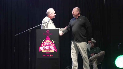 Guy Almquist is the "go-to-Guy" for the Special Olympics Montana Basketball Tournament