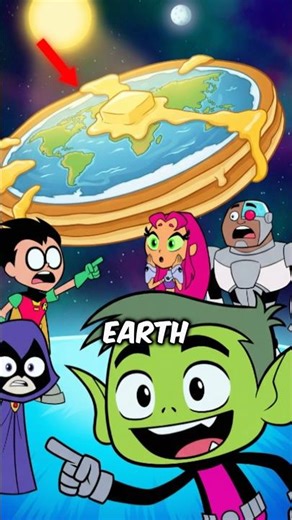 Teen Titans literally proved the Earth is flat…🥶 #shorts