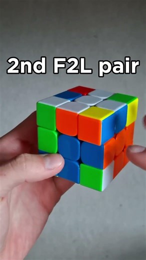 CROSS + F2L EXAMPLE SOLVE #shorts