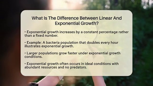 What Is The Difference Between Linear And Exponential Growth? - Ecosystem Essentials