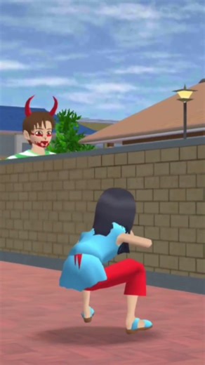 Big Giant Face ghost coming #sakuraschoolsimulator #shorts #sakura #video #gameplay