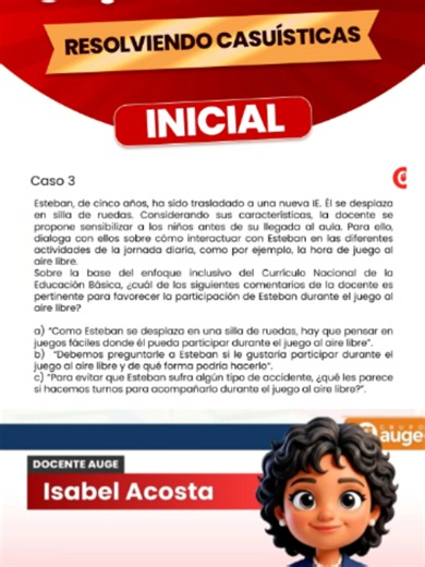 🚨👶✨ Especialidad de Educación Inicial Desarrolla estrategias pedagógicas innovadoras, profundiza tus conocimientos sobre el desarrollo de la primera infancia y diseña experiencias de aprendizaje que favorezcan el crecimiento integral de tus estudiantes. 🎯 Programa de capacitación dirigido a docentes de Inicial que desean fortalecer su práctica educativa y mejorar su preparación para procesos de evaluación y desarrollo profesional. 💬 Solicita información: 📲 51 957 668 571 👥 Únete a nuestra 