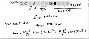 SOLVED:Sketch the intensity of the shear-stress distribution acting over the beam's cross-sectional area, and determine the resultant shear force acting on the segment A B . The shear force acting at the section is V=35 kip. Show that I_{N A}=872.49 in ^{4}