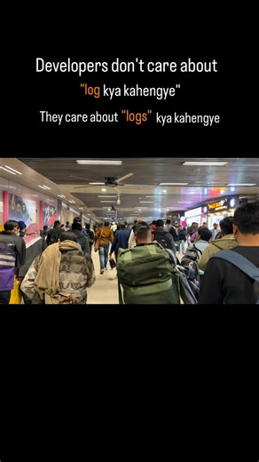 Vaibhav | Tech & Creativity on Instagram: "🧑‍💻 Developers don’t fear opinions… they fear production logs. 1.📝 People will say “you’re not a good developer”, but they’ve never seen the code you fixed at 3 AM. 2.⚙️ Every bug, every warning, every failure is proof that you’re improving — not failing. 3.🔍 Debug your skills like you debug code: slowly, clearly, and with confidence. 4.💡 No one becomes a great developer without breaking things first — mistakes are the real mentors . 5.🚫 Don’t let