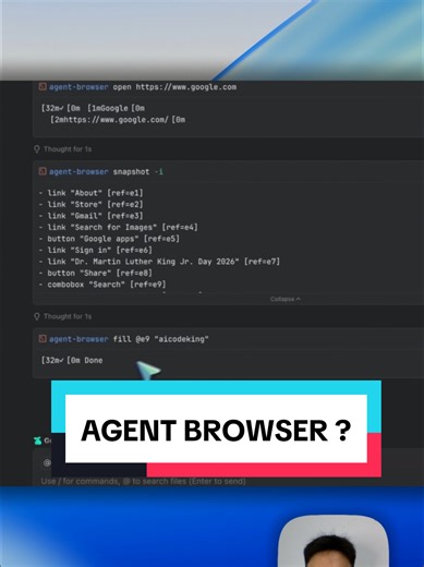 Agent Browser là gì ? #blackboxai #vibecode #laptrinh #congnghe #coding