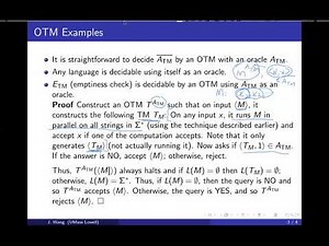 Oracle Turing Machines and Turing Reductions